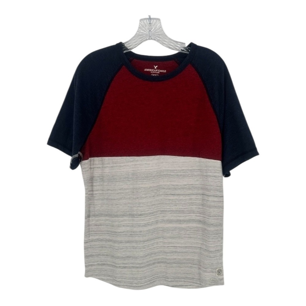American Eagle FLEX Colorblock Raglan Tee‎ Classic Fit M